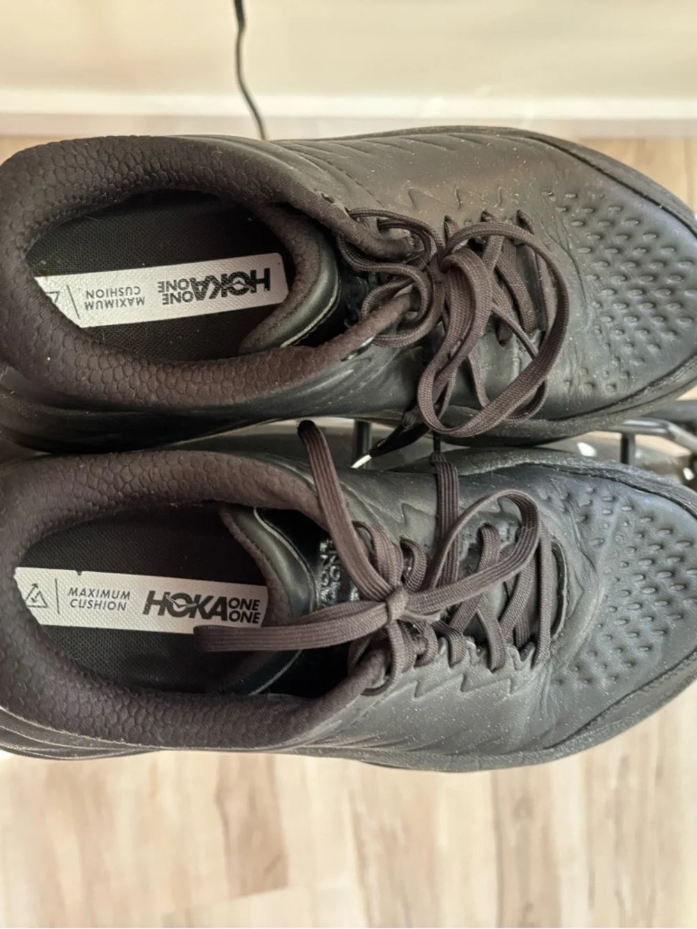 Hoka Black Casual Cushioning Sneakers - Picture 4 of 6